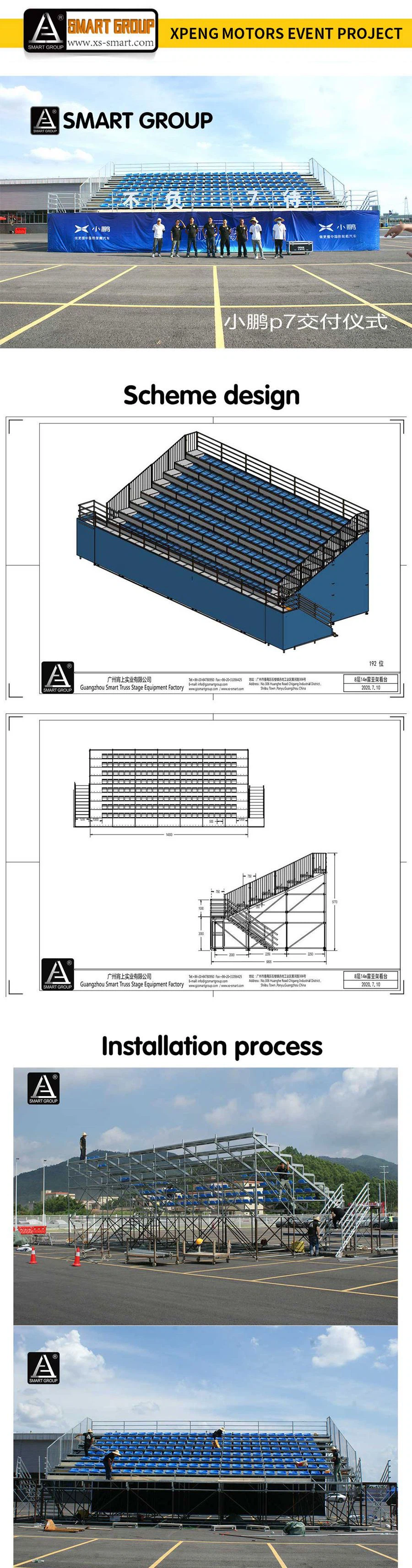 Outdoor Steel Grandstand Temporary Seating